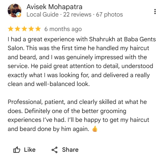 Baba Salon City Max customer review