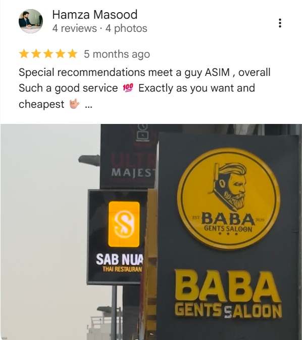 Baba Gents Salon Al Rigga customer review 2