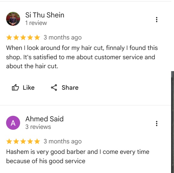Baba Gents Salon Al Rigga customer review 3